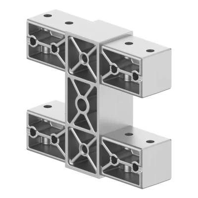 120x120 mm Kesitli 4 Yollu Kiriş Düz Bağlantı Bağlantı Konnektörü 4012LN04-1