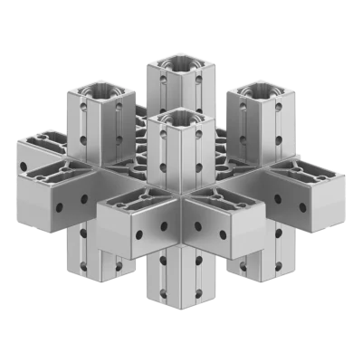 120x120 mm Kesitli On Dört Yollu Kolon Yüzey Bağlantı Konnektörü 1212ED14-1