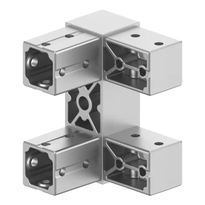 40x120 mm Kesitli Dört Yollu Köşe Bağlantı Konnektörü 4012CR04-1