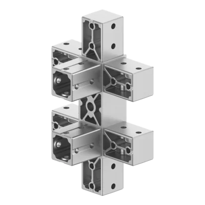 40x120 mm Kesitli Sekiz Yollu Yüzey Dikme Bağlantı Konnektörü