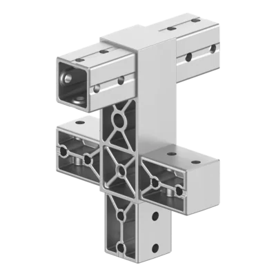 40x40 mm Kutu Profillerle Uyumlu Beş Yollu Özel Uygulama Bağlantı Konnektörü 4040SP05-1