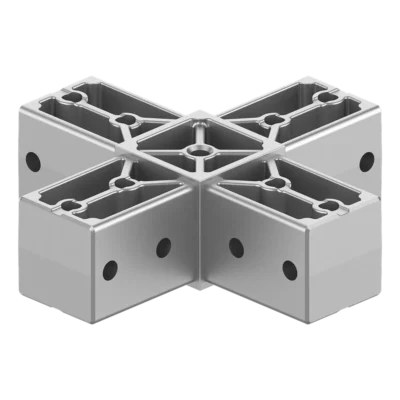 40x40 mm Kutu Profillerle Uyumlu Dört Yollu Yüzey Bağlantı Konnektörü 4040MD04-1