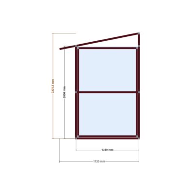 3 Bike Storage — Ön Görünüş, ölçülü teknik çizim