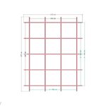 200x300x250 İkili Depolama Ünitesi — Üst Görünüş (Plan), ölçülü teknik çizim