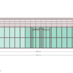 9x10 Beşik Çatılı 3+1 — Sağ Yan Görünüş, ölçülü teknik çizim