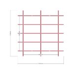 240x240 Depo — Üst Görünüş (Plan), ölçülü teknik çizim