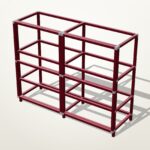200x60x160 İki Bölmeli Raf - OkiFix konstrüksiyon