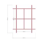 150 x 200 x 150 Yükseltilmiş Kümes Eko — Üst Görünüş (Plan), ölçülü teknik çizim