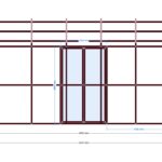 250 x 450 x 200 Depo — Sağ Yan Görünüş, ölçülü teknik çizim