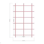 250 x 450 x 200 Depo — Üst Görünüş (Plan), ölçülü teknik çizim