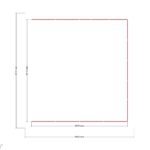 Soğuk Oda 541 x 575 x 295 — Üst Görünüş (Plan), ölçülü teknik çizim