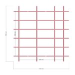 300 x 300 x 250 — Üst Görünüş (Plan), ölçülü teknik çizim