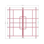 300x300 Kamelya — Üst Görünüş (Plan), ölçülü teknik çizim