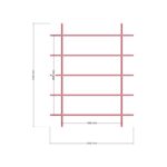 180x240 Kümes V2 — Üst Görünüş (Plan), ölçülü teknik çizim