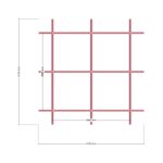 200x200 Depo — Üst Görünüş (Plan), ölçülü teknik çizim
