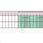 720x1020 Ev — Sağ Yan Görünüş, ölçülü teknik çizim