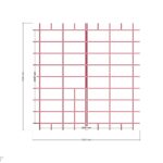 540 x 540 Taslak — Üst Görünüş (Plan), ölçülü teknik çizim