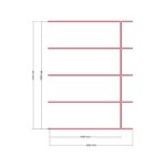 330 x 220 Balkon kapama — Üst Görünüş (Plan), ölçülü teknik çizim