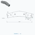 okifix 4040LR02-1 ölçülü teknik çizim (mm)