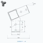 okifix 4040MA03-5 ölçülü teknik çizim (mm)