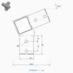 okifix 4040MA04-4 ölçülü teknik çizim (mm)
