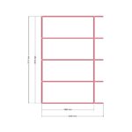 203 * 335 Balkon Kapama — Üst Görünüş (Plan), ölçülü teknik çizim