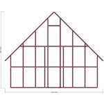 420 x 720 Loft Bungalov — Ön Görünüş, ölçülü teknik çizim