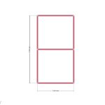 220 x 120 x 220 Kabin — Üst Görünüş (Plan), ölçülü teknik çizim