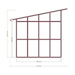 250 x 400 Depo — Ön Görünüş, ölçülü teknik çizim