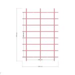250 x 400 Depo — Üst Görünüş (Plan), ölçülü teknik çizim