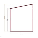 200 x 600 Sundurma — Ön Görünüş, ölçülü teknik çizim