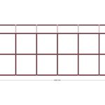 200 x 600 Sundurma — Sağ Yan Görünüş, ölçülü teknik çizim