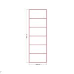 200 x 600 Sundurma — Üst Görünüş (Plan), ölçülü teknik çizim