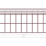 220 x 550 Sundurma — Sağ Yan Görünüş, ölçülü teknik çizim