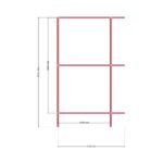 3 Bike Storage — Üst Görünüş (Plan), ölçülü teknik çizim