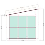 200x300x250 İkili Depolama Ünitesi — Ön Görünüş, ölçülü teknik çizim