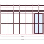 300x420x200 Depo — Sağ Yan Görünüş, ölçülü teknik çizim