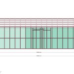 9x10 Beşik Çatılı 3+1 — Sağ Yan Görünüş, ölçülü teknik çizim