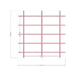 240x240 Depo — Üst Görünüş (Plan), ölçülü teknik çizim